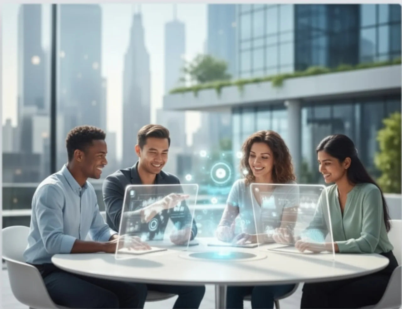 Illustration de la formation IA générative au travail — ChatGPT et assistants professionnels